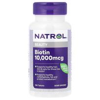 Natrol, Beauty, Biotin, 10,000mcg, 100 tablets
