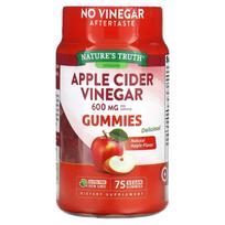Nature's Truth, apple cider vinegar, natural apple flavor, 600mg, 75 vegan gummies (200mg per gummy)