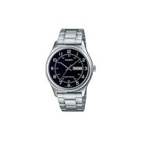 Casio CASIOSTANDARD series 30 meters waterproof quartz movement stainless steel strap Japanese and Korean watch men's watch black dial MTP-V006D-1B2 juoda