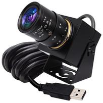 ELP 4K USB kamera su mikrofonu Rankinis priartinimas žiniatinklio kamera Varifocal PC kamera kompiuteriui Mini UVC kamera IMX317 Varifocal Audio Video USB kamera su 8mp juoda