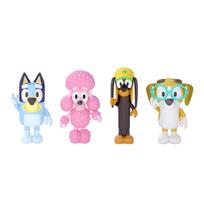 Bluey and Friends inch poseable figures 4-pack 2.5-3 pink