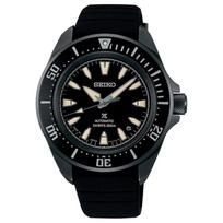 SEIKO PROSPEX SAMURAI DIVER serija 200 metrų atsparumas vandeniui automatinis/rankinis mechaninis judėjimas silikoninis dirželis 41,7 mm vyriškas laikrodis juodas ciferblatas SBDY133 juoda