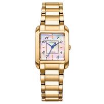 Waterproof White Pearl SQUARE Collection Warm Gold Gold [Citizen] Eco-Drive EW5603-89Y Women's