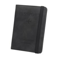 Passport Case with Premium PU Storage Domestic and International Travel Security and Stylish [LUYING] Leather, Multi-Function Pockets, Supplies, gray