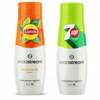 2x Lipton Ice Tea Peach Sodastream Syrup + 7UP Free ZERO Sugar