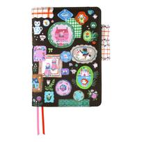 Hobonichi Techo Originalinis planuoklis Yumi Kitagishi Baltas katinas Stalo dekoracija (A6) Viršelis / juoda