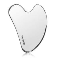 Facial Tools Gua Sha Tools for Face Stainless Steel Gua Sha Face Body and Premium Set Stones for Skin Tightening, 1 Piece white