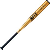 ZETT Kietojo kamuolio beisbolo lazda Z Power HB Metalas Duraliuminis 83cm Virš 900g Auksas Pagaminta Japonijoje BAT16383 (Super (TZ800)) (8200)