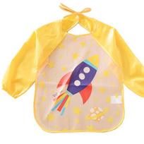 Joy Multi waterproof bib for babies, rocket, 1 piece, 1 piece beige