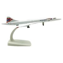 Concorde viršgarsinio reaktyvinio lėktuvo modelis 1:300 mastelis (20 cm) white