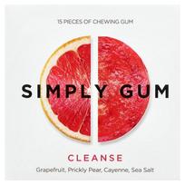 iHerb Simply Gum Cleanse Kramtomoji guma, 15 vnt. red