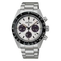 Seiko Prospex 100M Water Resistant Solar Quartz Movement Stainless Steel Watch 39Mm Men watches White SSC961 White Dial black