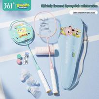 361° SpongeBob Carbon Composite Badminton Racket Set gray