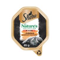 SHEBA® Nature's Collection Turkey Sauce - drėgnas kačių ėdalas - padėklas 85g