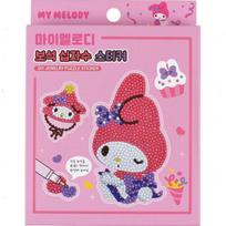 „Sanrio My Melody Jewelry“ lipdukas kryželiu, 1 vnt. populiarūs Korėjos žaislai pink