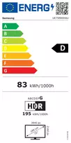 Televizorius SAMSUNG 75 " 4K Ultra HD 3840 x 2160 pikselių Plokščias 16:9 LED UE75M80HAUXXH