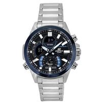 Casio „Edifice Smartphone Link“ analoginis skaitmeninis pilkas kvarcinis ciferblatas ECB-30DB-1A 100M vyriškas laikrodis pilka