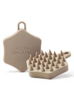 Orna Organic Shampoo Brush Scalp Massage Ergonomically Developed with S-Hook 1 Piece gray