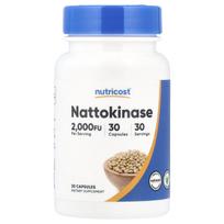 Nutricost, natokinazė, 2000 FU, 30 kapsulių