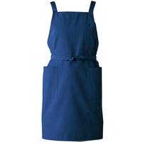 Apron ARBE Bib Apron Body Covering Water Repellent With Pockets Adjustable Shoulder Straps Food and Beverage Service Cafe Restaurant Uniform ARBE blue