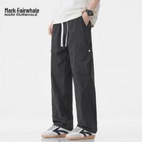Mark Fairwhale Men's Loose Wide-Leg Cargo Parachute Pants 2XL juoda