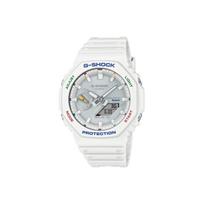 CASIO Unisex skystųjų kristalų/analoginis dvigubo ekrano serijos sidabrinis laikrodis GA-B2100FC-7A GA-B2100FC-7A Regular Watch Box white