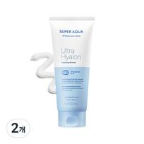 [2-piece plan] Missha Super Aqua Ultra Hyalon Cleansing Foam, 200ml, 2 pieces white