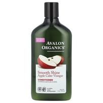 Avalon Organics, Conditioner, Smooth Shine, Step 2, Apple Cider Vinegar, 11 oz (312 g) black