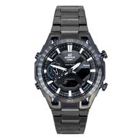 Casio Edifice Analog Digital Stainless Steel Black Dial Solar ECB-2300DC-1A 100M Men's Watch juoda
