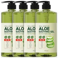 ASOME Real Moisture Aloe Soothing Gel 99%, 1000ml, 4 units yellow