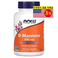 NOW Now Moteriška D-Mannose 500mg D-Mannose, 120 tablečių, 3 vnt.