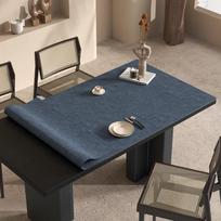 Waterproof PVC Leather Desk Mat & Tablecloth Protector 90 x 150 cm gray