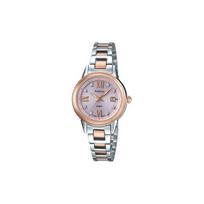 Casio Sheen Solar Series Elegant Waterproof Solar Quartz Movement Stainless Steel Strap Women watches Gold SHE-4522SG-4A-PERSON Pink Watch Dial white