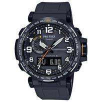 Casio Pro Trek Vyriškas Nerūdijančio Plieno 100M Atsparus Vandeniui Analoginis Žadintuvas Kvarcinis Laikrodis PRW-6600Y-1A9 juoda