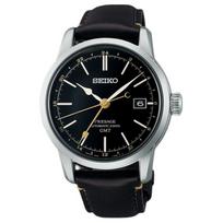 SEIKO Presage craft series 100 meters waterproof automatic/manual mechanical movement cowhide strap 40.2mm men's watch black dial SPB447 juoda