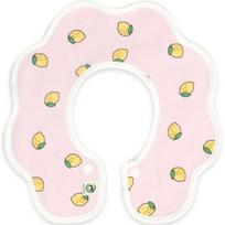 Double-sided rolling bib for infants, 43 lemon pink, 1 piece, 1 piece white