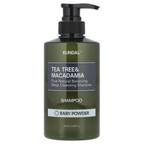 Kundal, Tea Tree & Macadamia Shampoo, Baby Powder, 500ml (16.9 fl oz) gray