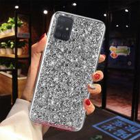Samsung Galaxy A51 Case Glitter Bling dėklai, skirti Samsung A71 A51 SM A515F A717F A 51 71 TPU dangtelis Samsung A71 sidabras