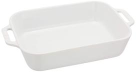 staub Balta kepimo forma 27 x Keraminė gratinavimo forma Saugus naudoti orkaitėje ir mikrobangų krosnelėje Japoniškas indas  Stačiakampis 20 cm  [Įgaliotas produktas] 40508-593 balta