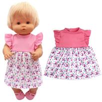40 cm kūdikių lėlių drabužiai žieminis paltas Nenuco lėlės drabužiai Ropa Y Su Hermanita aksesuarai pink