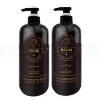 Vyras su gėlėmis Hasoo Premium Rytų medicinos šampūnas 1000 ml + Rytų medicinos kondicionierius 1000 ml, 1 vnt., 1 l black