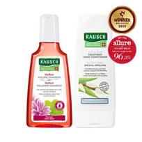 Rausch Mellow Volume šampūnas 200 ml ir gluosnio žievės kondicionierius-nuploviklis 200 ml beige