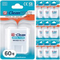 Iclean wax type dental floss 50.3m, 1 pack, 60 pieces white