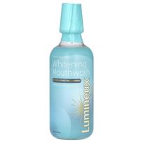 Lumineux burnos priežiūros priemonės, sertifikuotas netoksiškas balinantis burnos skalavimo skystis, 16 fl oz (473 ml) white