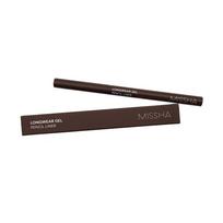 Missha Long Wear Gel Pencil Liner 0.14G, camel brown, 1 piece black