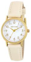 [Sunflame] SUNFLAME Japanese Fashion Watch White Pearl Arabic Dial Ivory MJL-B22-IV dramblio kaulas