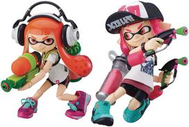 figma Splatoon/Splatoon2 Splatoon mergaitė DX leidimas Ne-mastelio ABS&PVC Dažyta judinama figūrėlė red