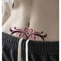 Seksualus cosplay vulvos chna pilvo, juosmens, krūtinės tatuiruotės lipdukas 8p, 1 rinkinys, A white