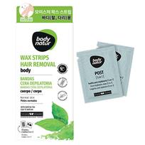 Body Nature Hair Remover Wax Strip Body Machatti for arms and legs 16p + tissue 2p, 1 set gray