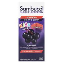 „Sambucol“, vaikams skirtas, juodųjų šeivamedžių sirupas, imunitetą stiprinantis sirupas, nuo 2 metų, 8360 mg, 7,8 fl. oz. (230 ml)